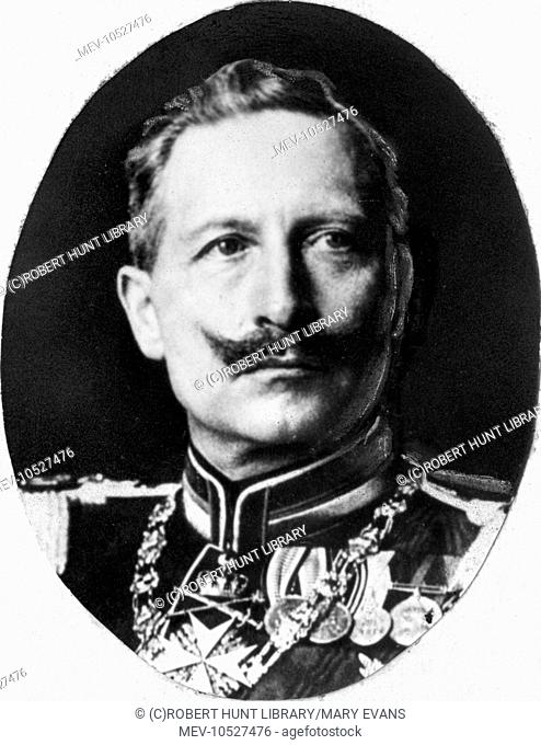 Kaiser Wilhelm II (1859-1941), the last Emperor of Germany and King of Prussia (1888-1918)