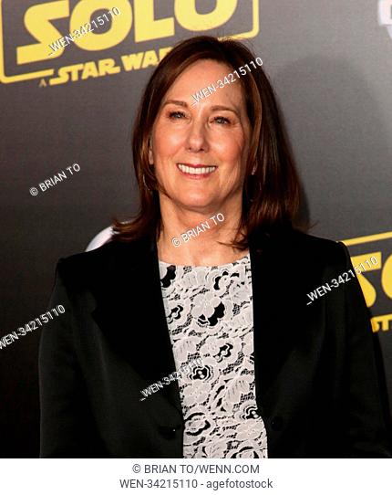 Celebrities attend Premiere of Disney Pictures And Lucasfilm's 'Solo: A Star Wars Story' - Arrivals Featuring: Kathleen Kennedy Where: Los Angeles, California