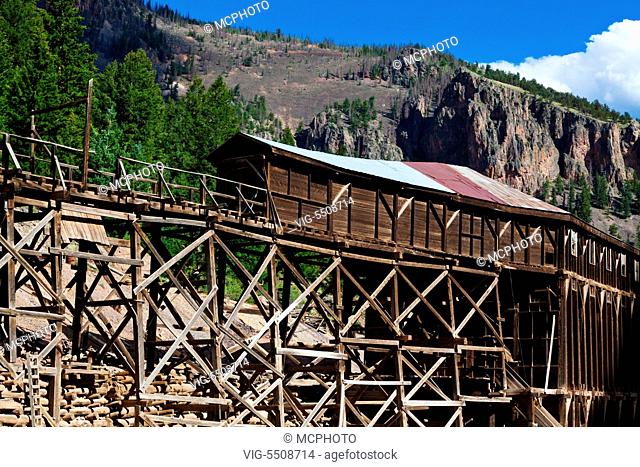COMMODORE MINE in CREEDE COLORADO, a silver mining town dating back to the mid 1800's. - USA, 02/09/2014