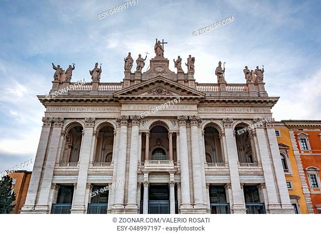 Basilica di San Giovanni in Laterano in Rome the official ecclesiastical seat of the pope and a major tourist attraction