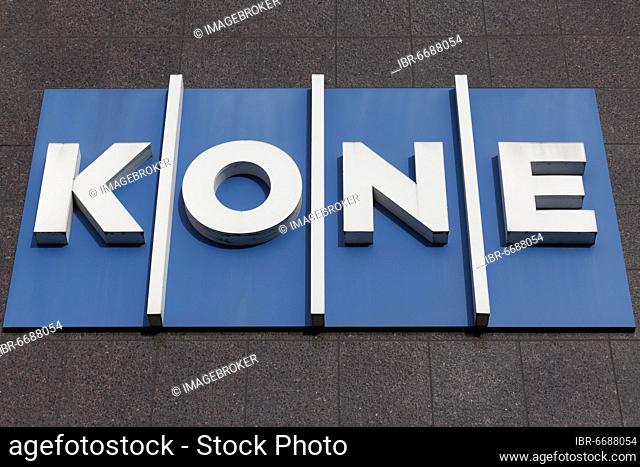 Kone, Logo, Finnish company for elevators and escalators, Düsseldorf, North Rhine-Westphalia, Germany, Europe