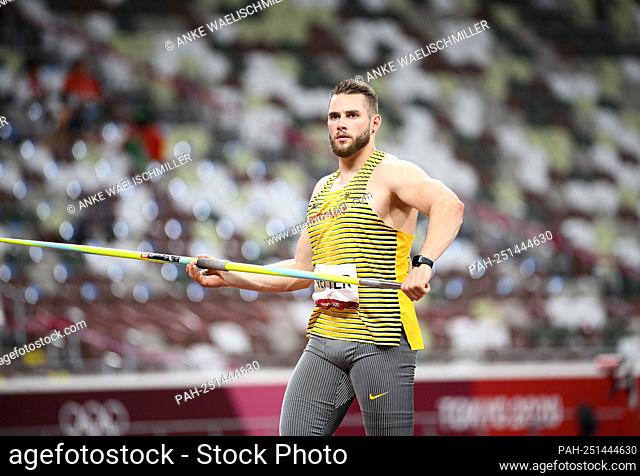 Johannes VETTER (Germany / 9th place), action, athletics, men's javelin final, Men-s Javelin Throw Final, on 08/07/2021 Olympic Summer Games 2020