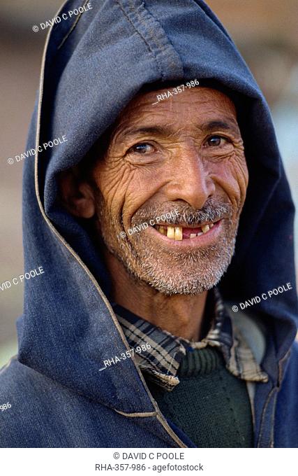 Portrait of Berber man, Anti Atlas region, Morocco, North Africa, Africa
