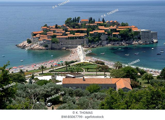 hotel peninsula Sveti Stefan, Serbia-Montenegro, Montenegro, Sveti Stefan