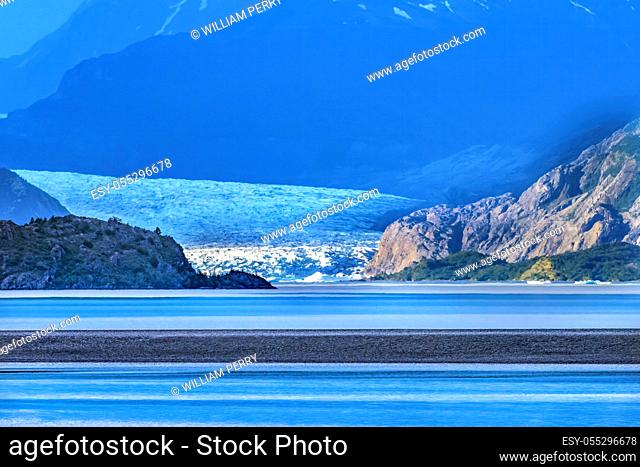 Grey Lake Glacier Southern Patagonian Ice Field Torres del Paine National Park Patagonia Chile