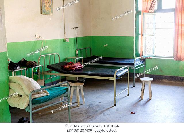 Hospital ward in Taplejung municipal hospital in Taplejung, Nepal
