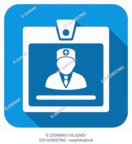 Doctor Badge Longshadow Icon