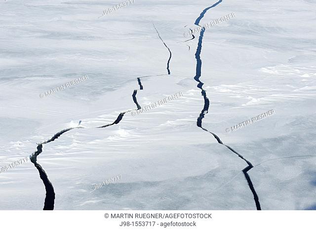 Cracks in Pack ice  Weddell Sea, Antarctic Peninsula, Antarctica