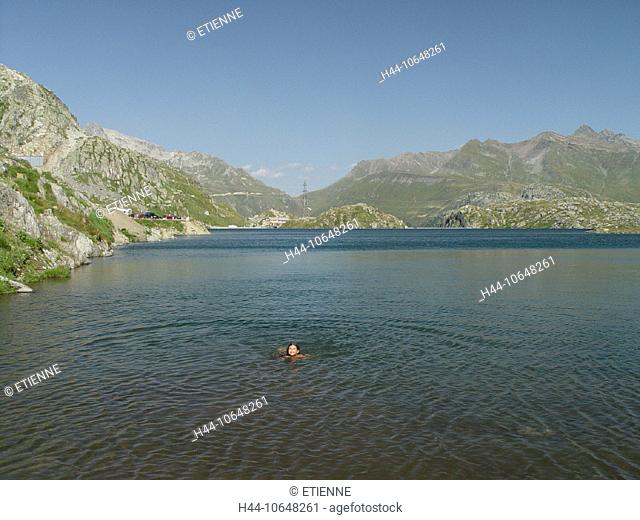 10648261, alpine, Alps, bathing, mountains, Bernese Oberland, energy, Grimselsee, canton Bern, child, power station, scenery