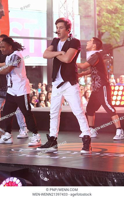 Austin Mahone performing live as part of NBC's Toyota Concert Series Featuring: Austin Mahone Where: New York City, New York