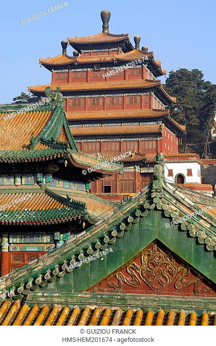 China, Hebei province, Chengde, Universal Peace temple Puning Si, listed as World Heritage by UNESCO