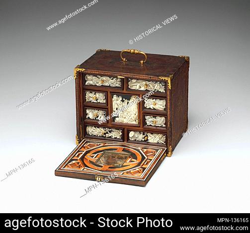 Miniature collector's cabinet. Artist: After a composition by Bernard Salomon (French, ca. 1508-ca. 1561); Date: ca. 1600; Culture: German