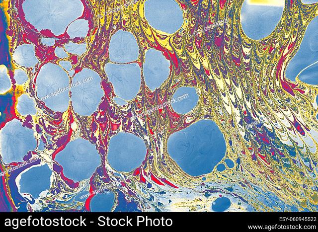 Abstract creative marbling pattern for fabric, design background texture