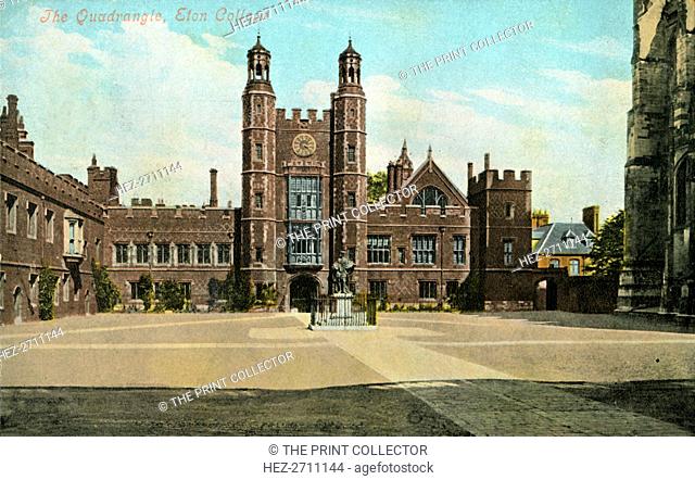 'The Quadrangle, Eton College', 1905. Creator: Unknown