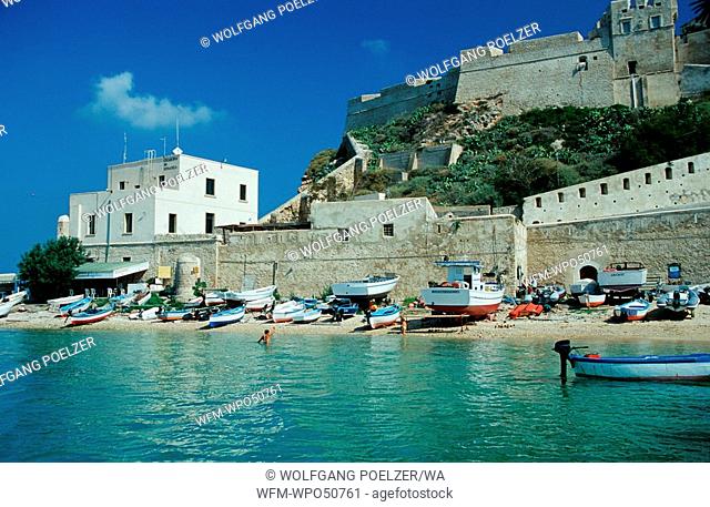 mediterranean harbor, Tremiti Islands Italy San Nicola Mediterranean Sea, Italy