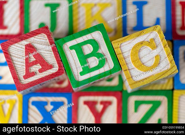 ABC alphabet block in other block