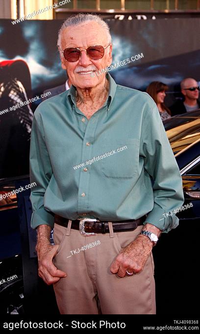 Stan Lee at the Los Angeles premiere of 'Thor' held at the El Capitan Theater in Hollywood, USA on May 5, 2011
