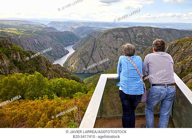 Sil river canyon, Mirador de Cabezoás, Ribeira Sacra, Parada de Sil, Ourense, Galicia, Spain