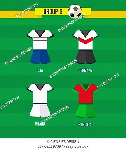 Brazil Soccer Championship 2014 Group G team