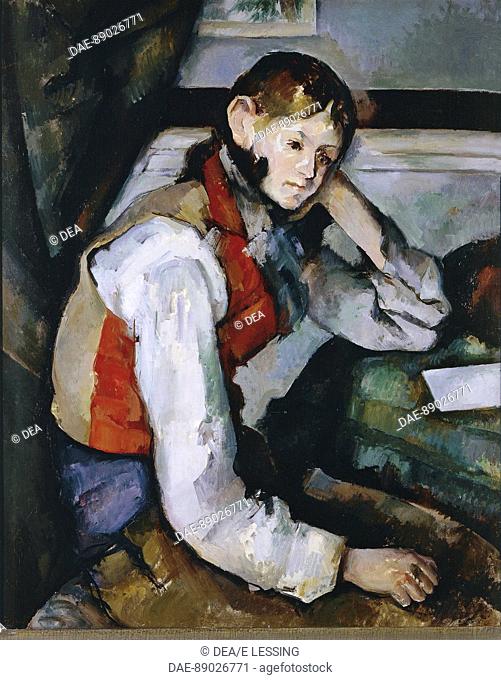 Paul Cezanne (1839-1906), Boy in a Red Waistcoat, 1890-95.  Private Collection