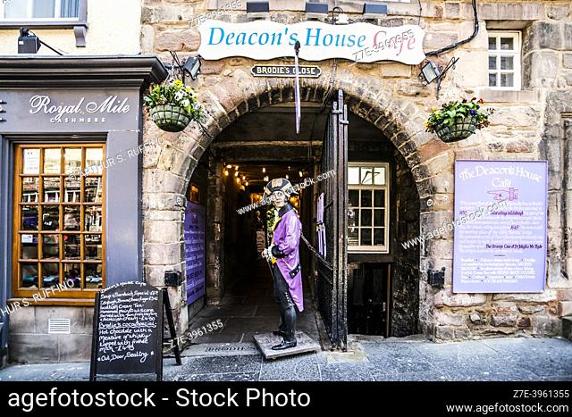 Deacon's House Cafe, Brodie's Close, Royal Mile, Old Town, Edinburgh, United Kingdom