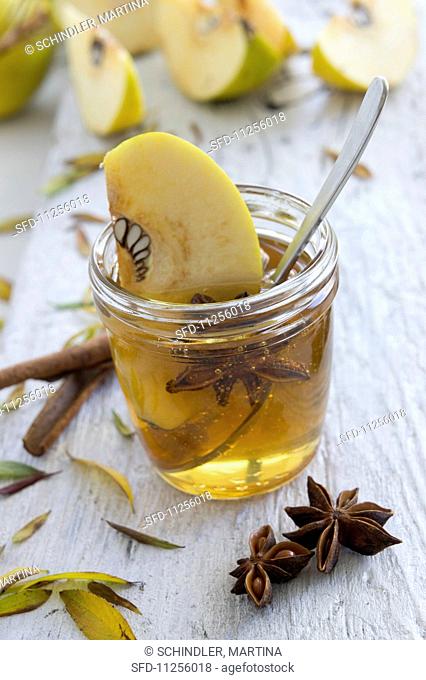 Quince jelly with cinnamon and star anise