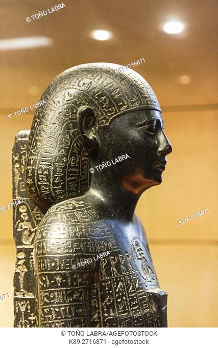 Healing statue (Tyskiewicz). Egyptian Pharaonic collection. Louvre Museum. Paris. France