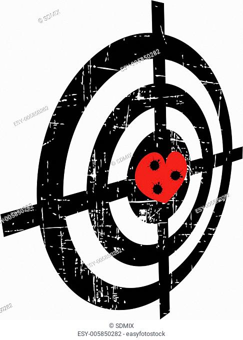 the abstract vector grunge target