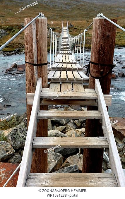 Pendant bridge, Jotunheimen, Norway