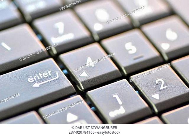 closeup of laptop keyboard