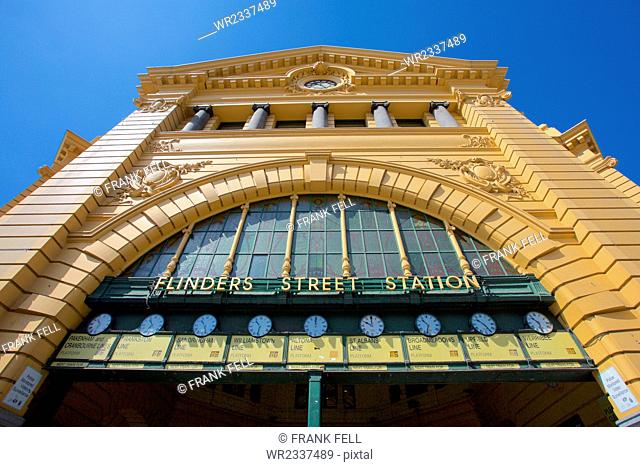 Finders Street Station facade, Melbourne, Victoria, Australia, Pacific