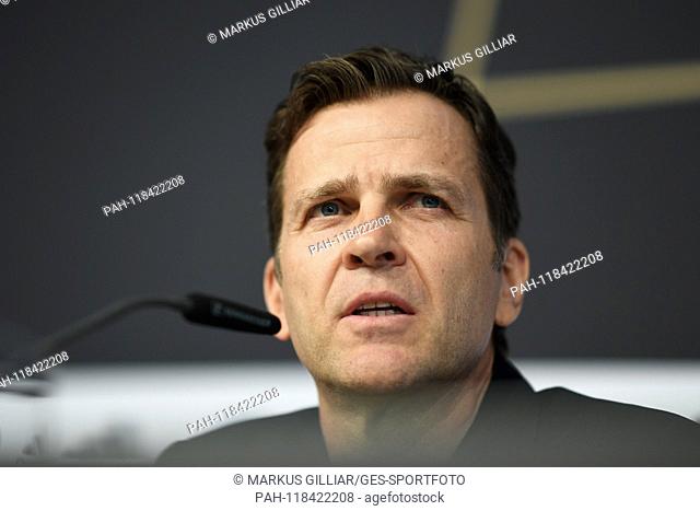 Oliver Bierhoff (Germany / Manager national team) Portrait, portrait, head. GES / Soccer / National Team: DFB-Press Conference / PK, 18.03