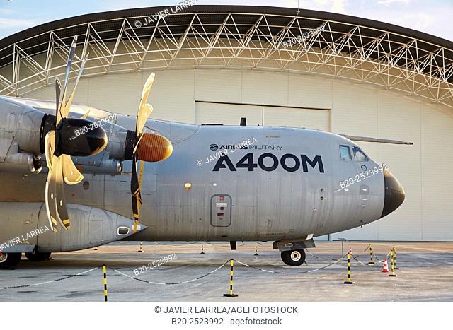 Airbus A400M Atlas. Military aircraft. Aeroscopia. Aeronautical Museum. Toulouse. Haute Garonne. France