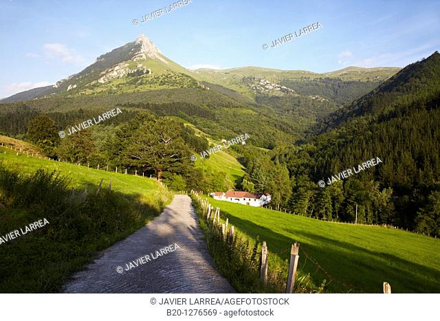 Monte Txindoki, Sierra de Aralar, Zaldibia, Gipuzkoa, Euskadi, Spain
