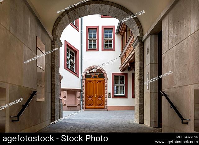 Entrance to an old building in Frankfurt