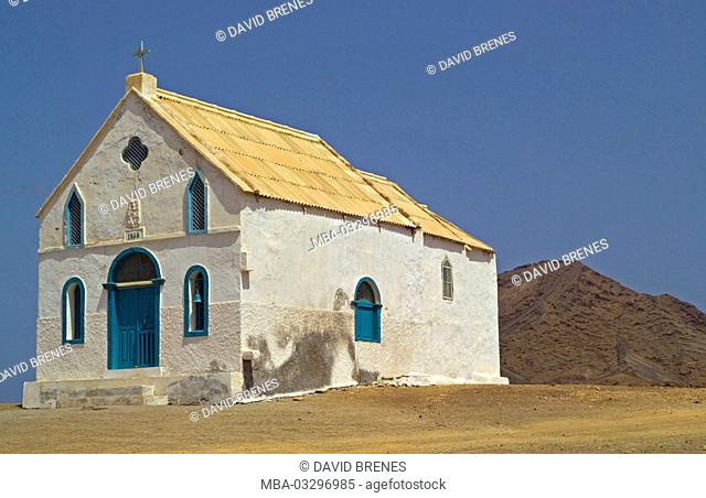 Pedra Lume, small church, island Sal, Cape Verde islands