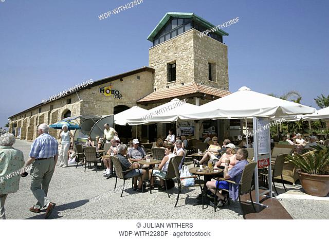 desternation Cyprus/Paphos harbour front /cafe -bar
