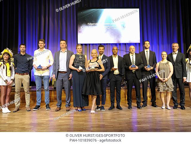 The prizewinners: PSK Lions (2nd place team), Sportswoman of the Year Sarah Bruessler, Team of the Year Marta Arndt and Pavel Pasechnik