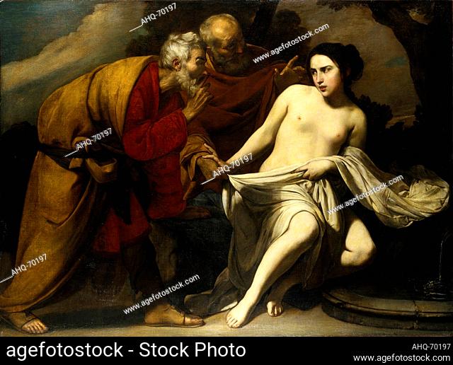 Künstler: Stanzione, Massimo, 1585-1658 Titel: Susanna und die beiden Alten, ca. 1630 - 1635 Technik: Leinwand Maße: 151, 9 x 203, 6 cm Standort: Städel Museum