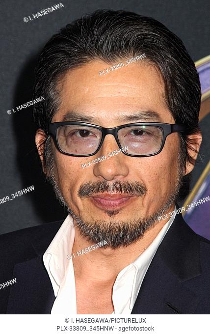 Hiroyuki Sanada 04/22/2019 The world premiere of Marvel Studios' ""Avengers: Endgame"" held at The Los Angeles Convention Center in Los Angeles, CA