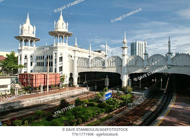 the old colonial Kuala Lumpur Railway Station, Malaysia
