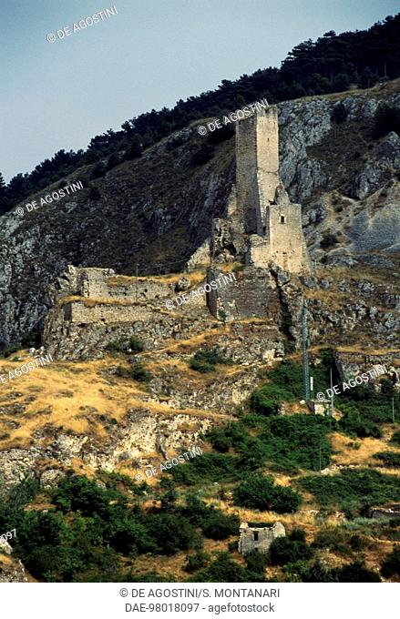 Piccolomini tower, Pescina, Abruzzo, Italy, 13th century