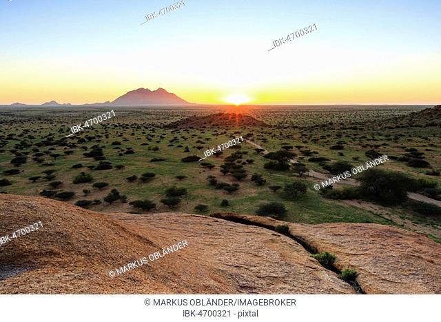 Small Spitzkoppe, Sunset, Erongo Region, Namibia