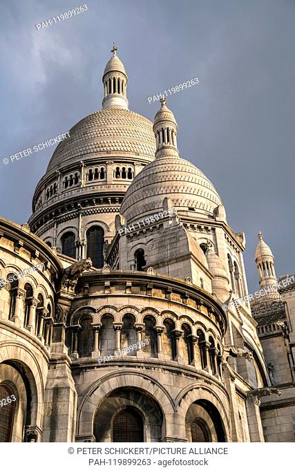 Die Basilika Sacre Coeur, Montmartre, Paris, Frankreich | Basilica Sacre Coeur, Montmartre , Paris, France | usage worldwide. - Paris/
