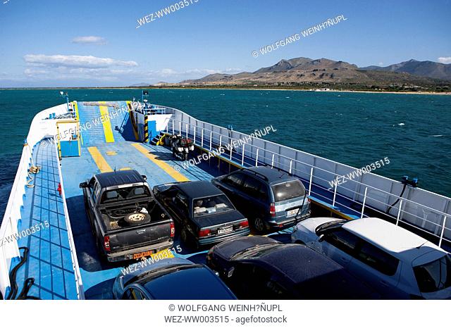 Greece, ferry between Elafonisos and mainland