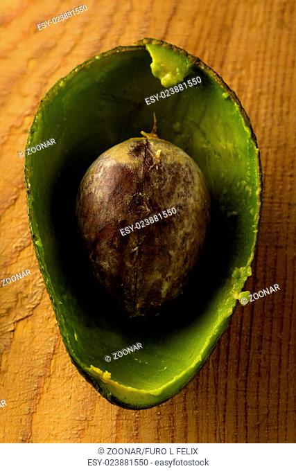 avocado peel with seed