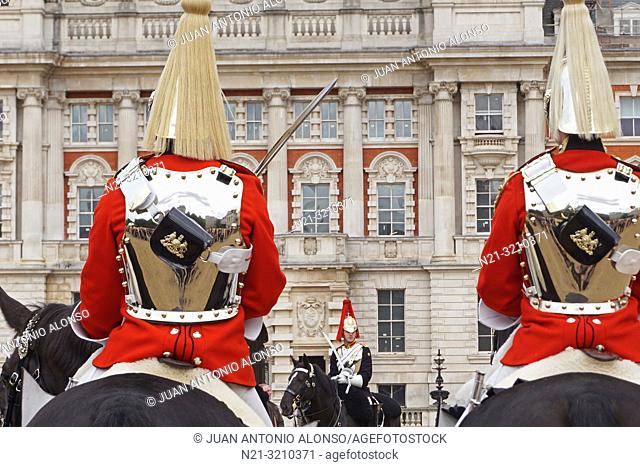 Queen's Life Guards. Horse Guards. London, England, Great Britain, Europe
