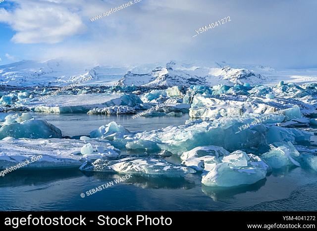 Jokulsarlon Iceberg Lagoon, Eastern Region, Iceland, Europe