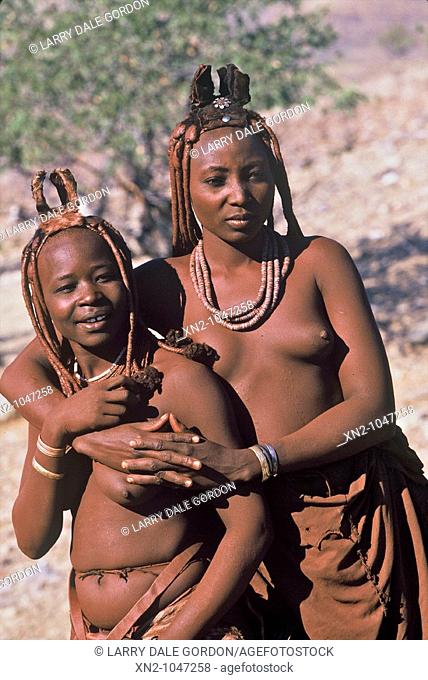Young Himba girls, Namibia