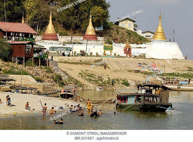 The banks of Irrawaddy river, Htigyang, Myanmar